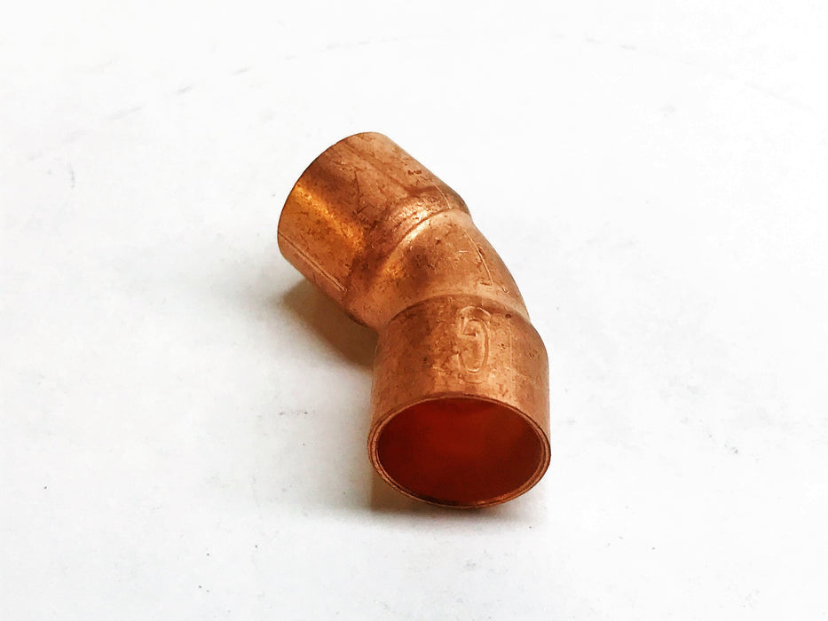 Unbranded 1/2" Sweat 45 Degree Copper Elbow Coupling [Lot of 27] NOS