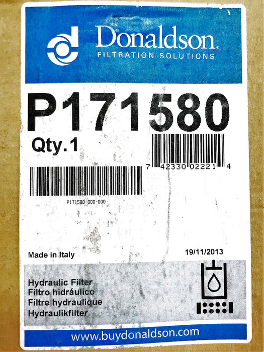 Donaldson Hydraulic Filter Cartridge P171580 NOS
