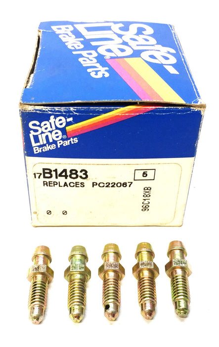 Safe-Line Brake Bleeder Screw B1483 (94011) [Lot of 5] NOS