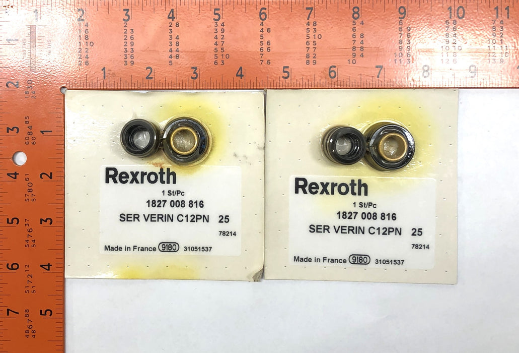 Rexroth Rod Seal Kit 1827-008-816 [Lot of 2] NOS