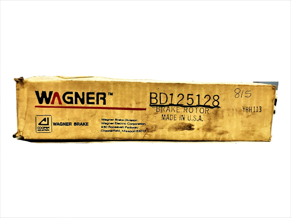Wagner Disc Brake Rotor BD-125128 NOS