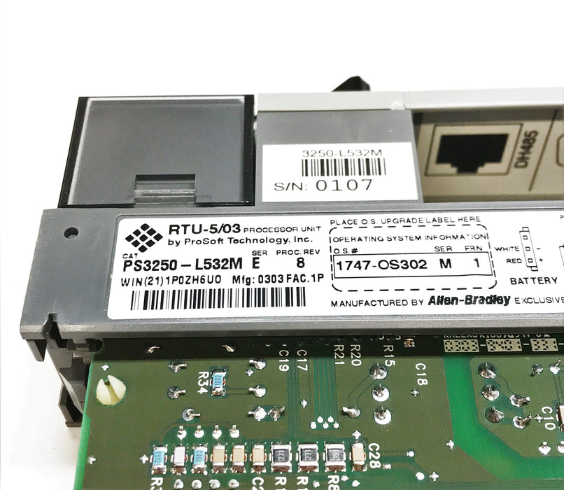 Allen-Bradley/Prosoft "RTU-5/03" SER E REV 8 FRN 1 Processor Unit PS3250-L532M