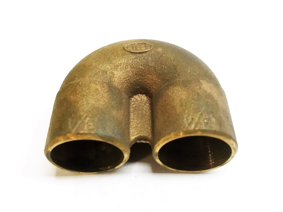 NIBCO Bronze 3/4" Sweat x 3/4" Sweat 180 Degree Coupling B292250 NOS