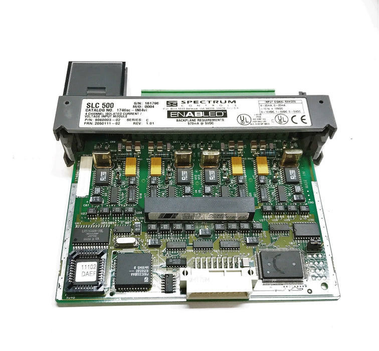Spectrum "SLC500" SER C REV 1.01 Input Module 1746sc-INI4vi (Missing Door)