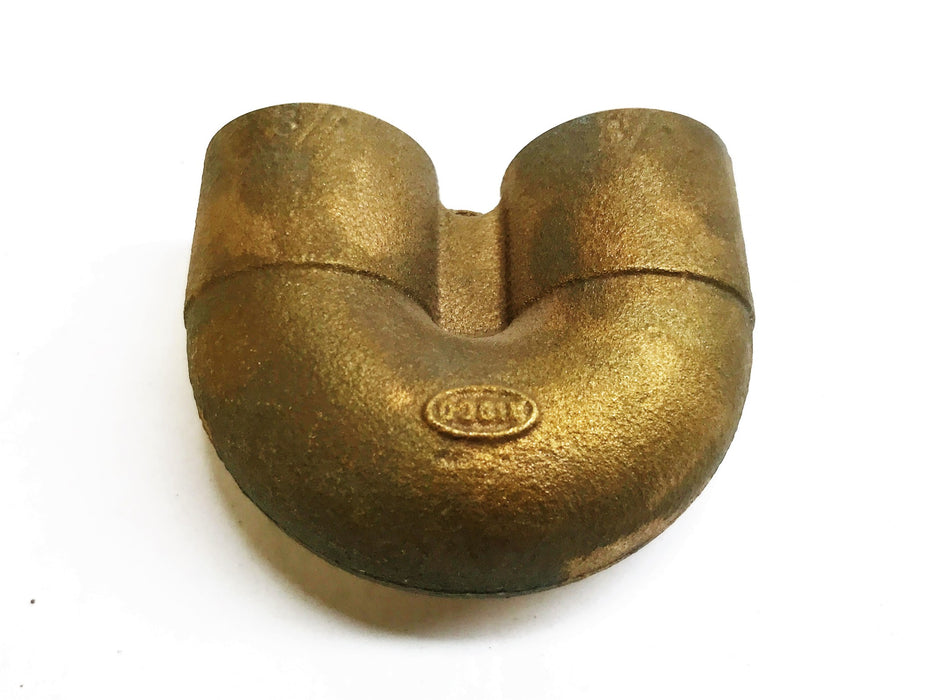 NIBCO Bronze 3/4" Sweat x 3/4" Sweat 180 Degree Coupling B292250 NOS