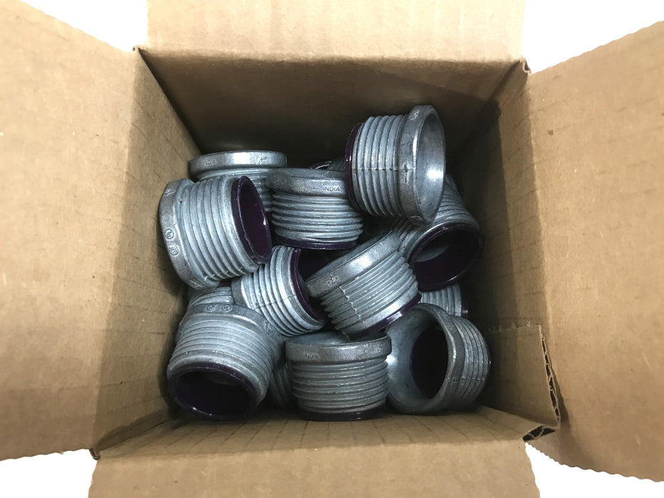 Unbranded 1" Iron Bushed Conduit Nipple [Lot of 20] NOS