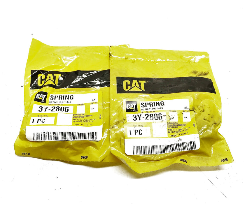 Caterpillar CAT OEM Spring 3Y-2806 [Lot of 2] NOS