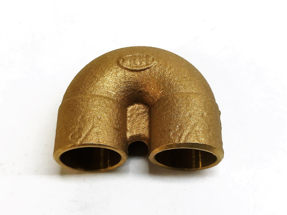 NIBCO Bronze 1/2" Sweat x 1/2" 180 Degree Coupling NOS