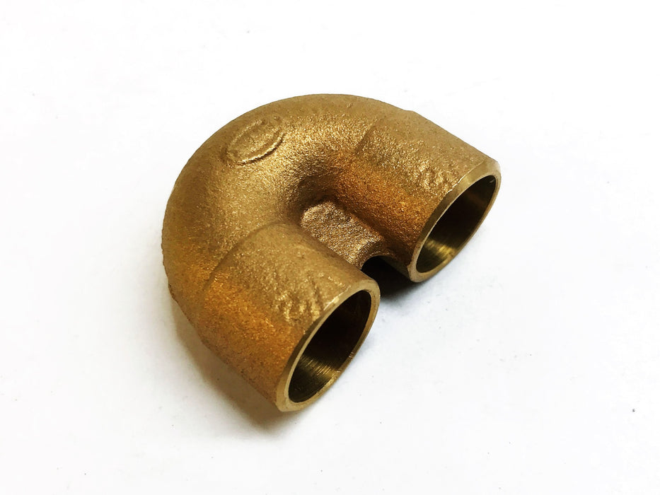 NIBCO Bronze 1/2" Sweat x 1/2" 180 Degree Coupling NOS