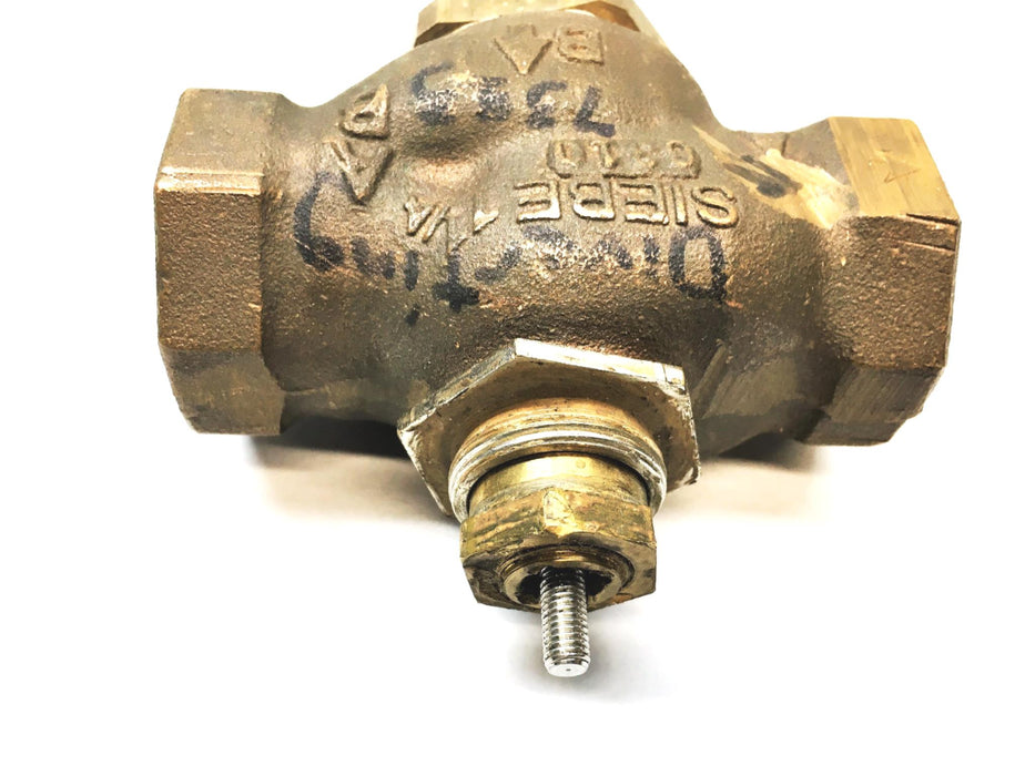 Siebe 1 1/4" 2 Way Full Port Valve Body 6310 USED