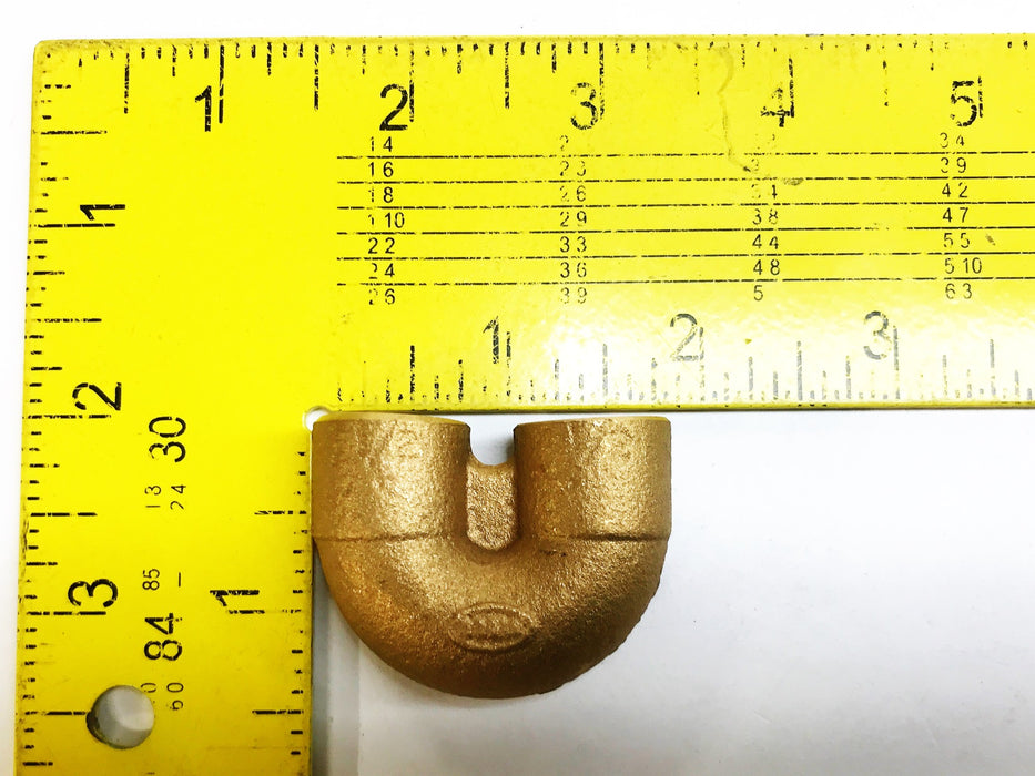 NIBCO Bronze 1/2" Sweat x 1/2" 180 Degree Coupling NOS