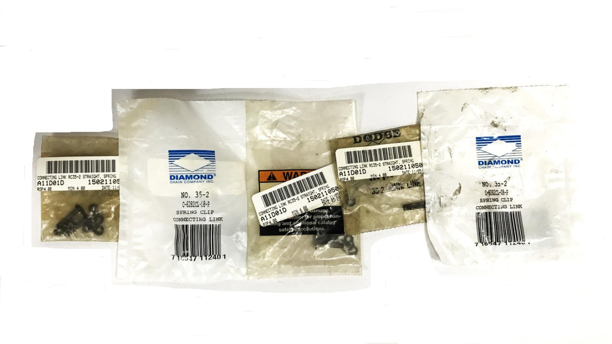 Diamond Chain Roller Chain Offset Link C-6282-008-P [Lot of 5] NOS
