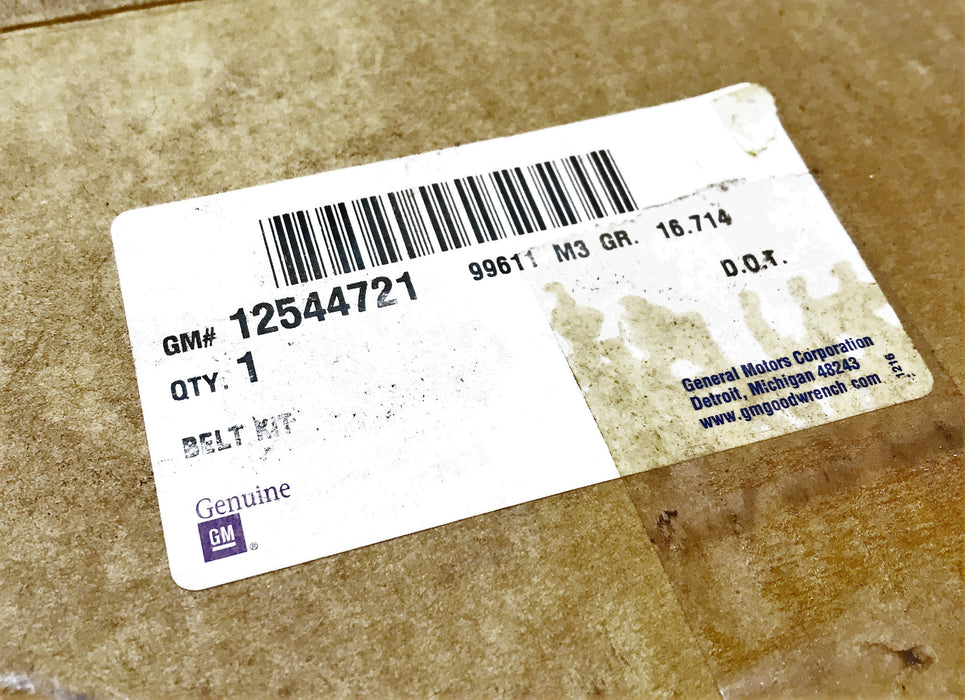 General Motors GM OEM Belt Kit 12544721 NOS