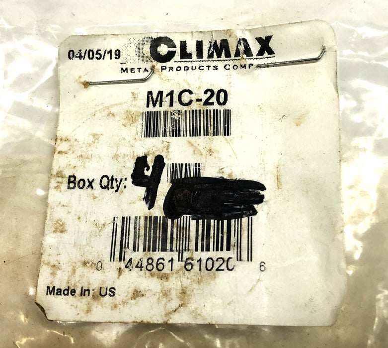 Climax Black Oxide Single Split Clamping Shaft Collar M1C-20 [Lot of 4] NOS