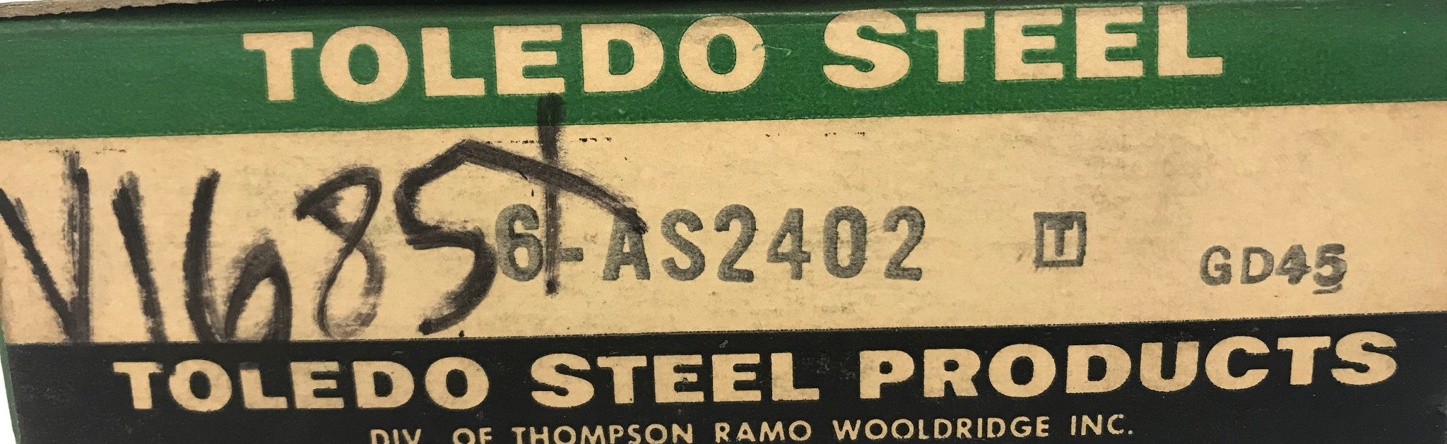 Toledo Steel Engine Exhaust Valve AS2402(V1685X) [Lot of 2] NOS