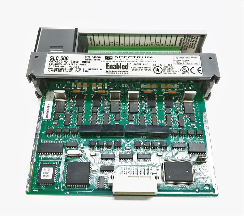 Spectrum "SLC500" SER D P/R A F/R 1.04 4-Channel Input Module 1746sc-INI4vi