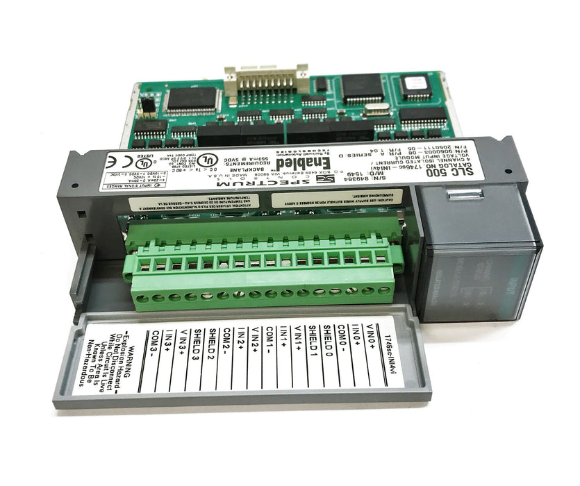 Spectrum "SLC500" SER D P/R A F/R 1.04 4-Channel Input Module 1746sc-INI4vi