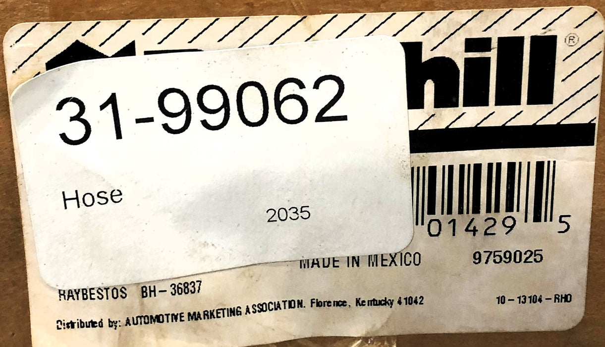 Rockhill Hydraulic Brake Hose 31-99062 (BH-36837) NOS