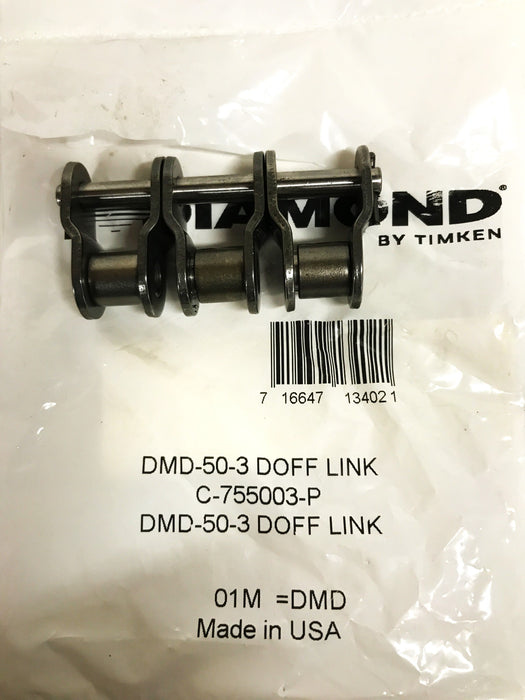 Diamond Chain Roller Chain Offset Link C-755003-P [Lot of 3] NOS