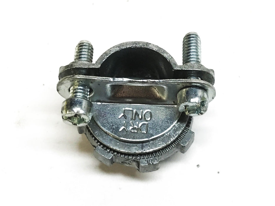 Bridgeport 3/8" Zinc Diecast Two-Screw AC/MC Connector 565-DC2 [Box of 100] NOS