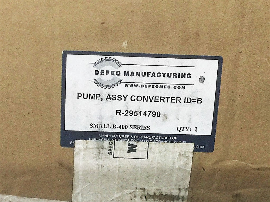 Allison Pump Assembly Converter 29514790 NOS
