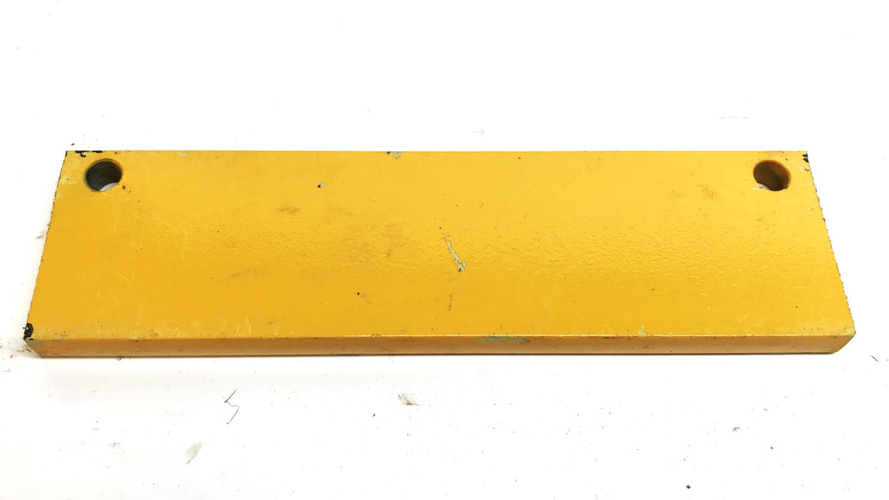 Volvo Construction 9" v 2-1/2: x 1/2" Yellow Metal Wear Plate NOS