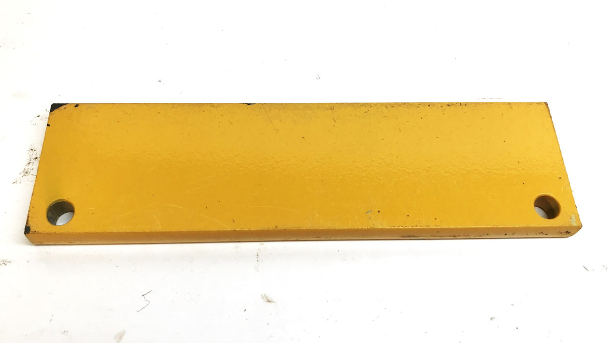 Volvo Construction 9" v 2-1/2: x 1/2" Yellow Metal Wear Plate NOS
