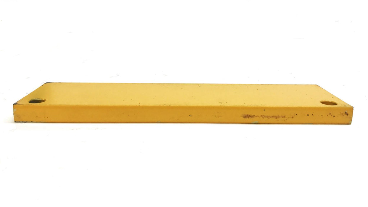 Volvo Construction 9" v 2-1/2: x 1/2" Yellow Metal Wear Plate NOS