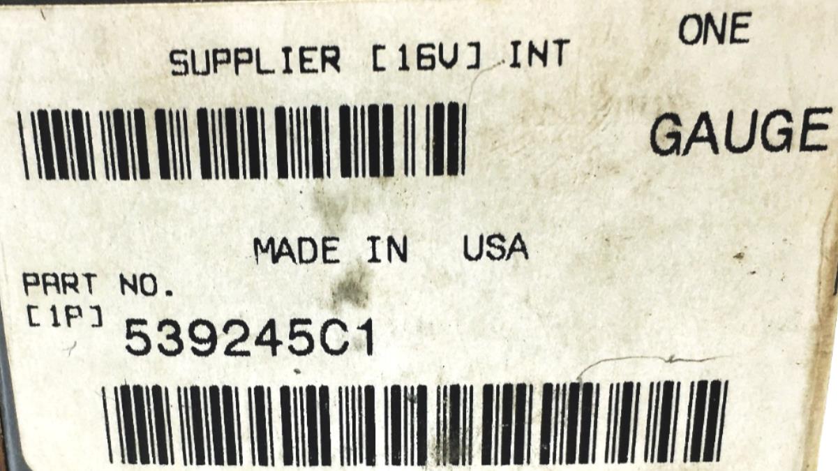 International Guage 539245C1 NOS