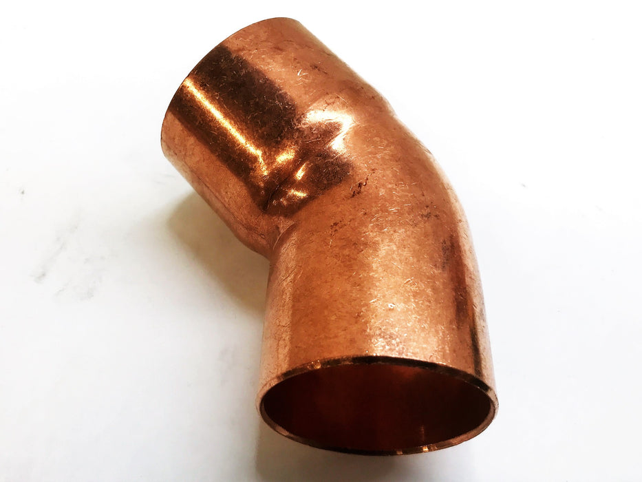 EPC 2" Sweat Male x 2" Sweat Female Copper 45 Degree Elbow 31220 NOS