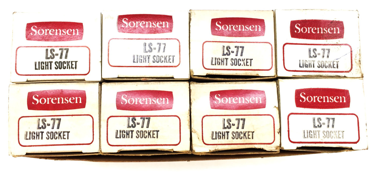 Sorensen 2-Wire Light Socket LS-77 [Lot of 8] NOS