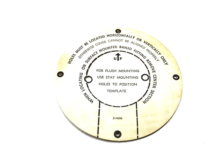 Honeywell Round Satin Chrome Thermostat Guard 314770C NOS