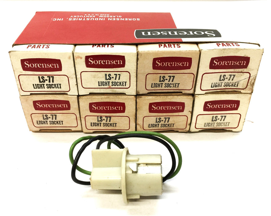 Sorensen 2-Wire Light Socket LS-77 [Lot of 8] NOS