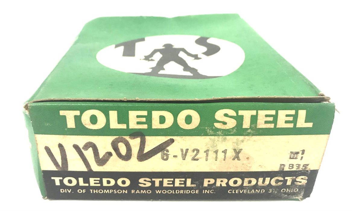 Toledo Steel Engine Intake Valve Set (6 Pcs) 6-V2111X (V1202) NOS