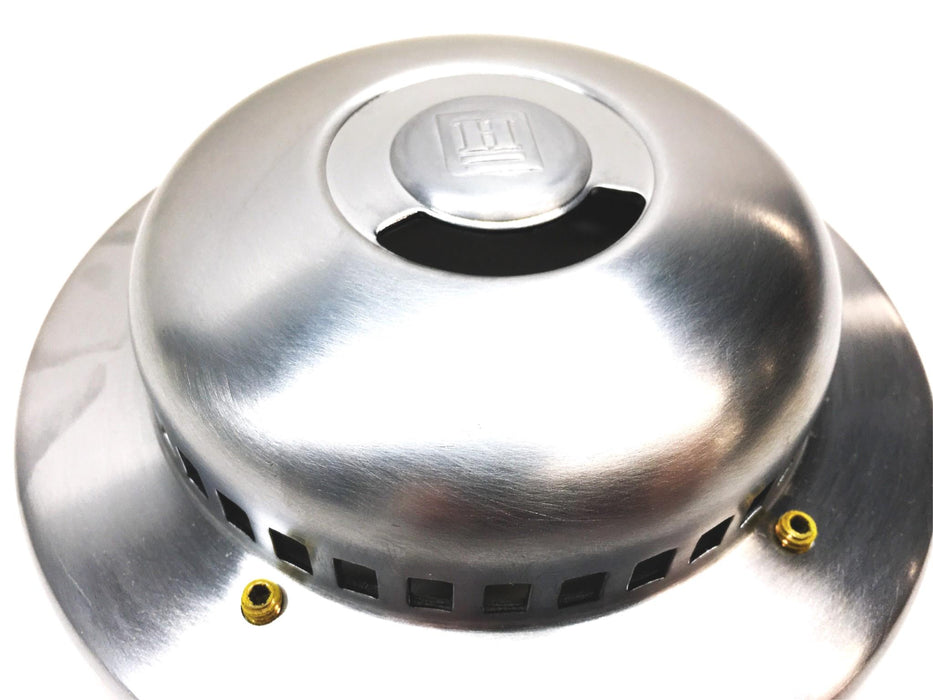 Honeywell Round Satin Chrome Thermostat Guard 314770C NOS