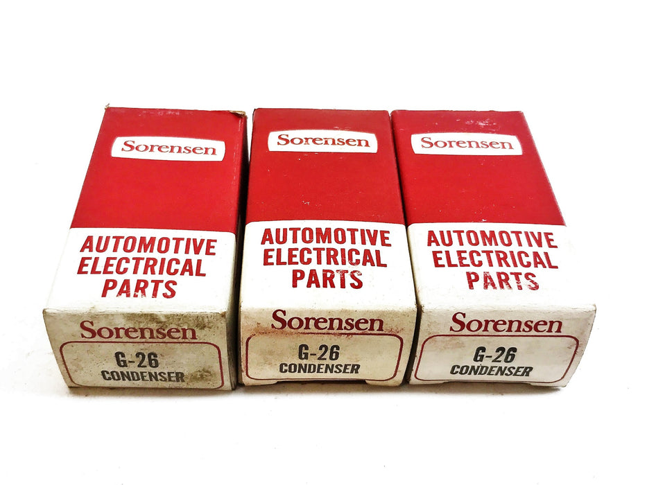 Sorensen Ignition Condenser G-26 [Lot of 3] NOS