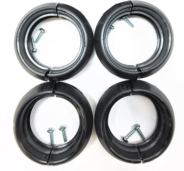 UNBRANDED 2-1/2" Black Plastic Collar PGA551 [Lot of 4] NOS