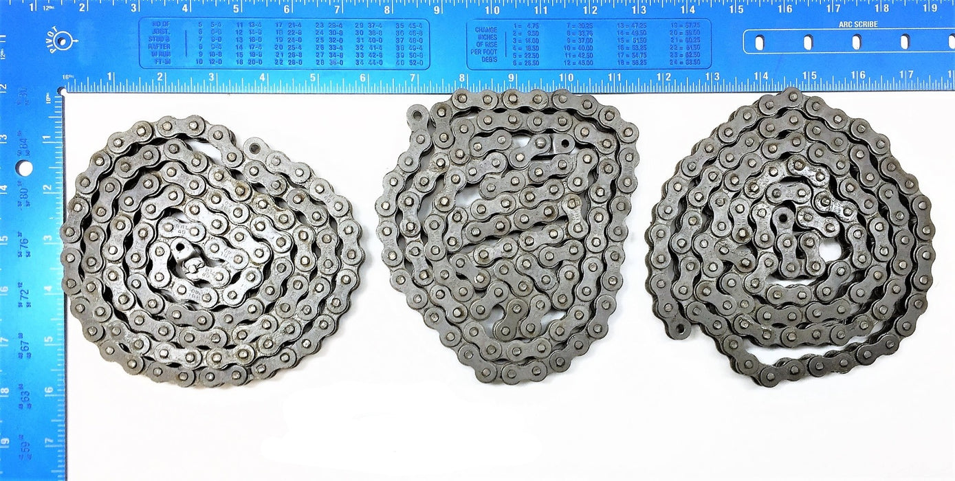 RBL 57" Roller Chain RBL 40 [Lot of 3] NOS