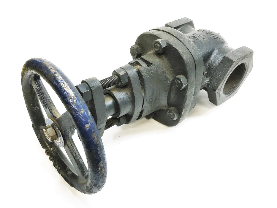 NIBCO Class 125 Iron Body 2" Threaded Gate Valve T-619 USED
