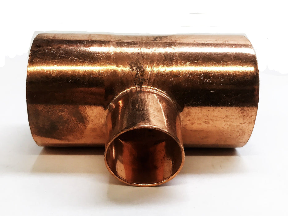 EPC 2" Sweat x 1" Sweat x 2" Sweat Copper Reducing Tee Coupling 32978 NOS