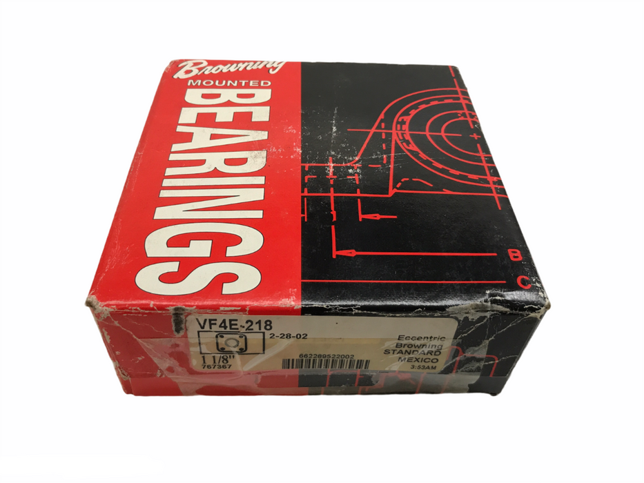 Browning 4 Bolt Flange Bearing VF4E-218 NOS