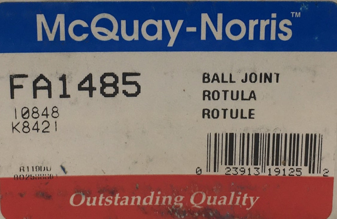 McQuay-Norris Suspension Control Arm And Ball Joint Assembly FA1485 NOS