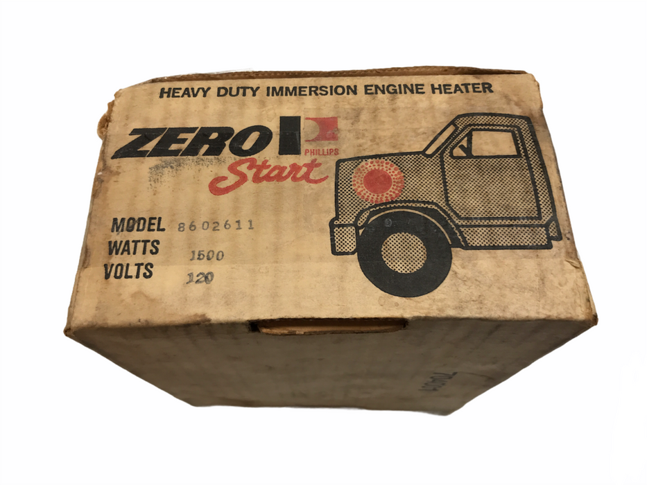 Zerostart Engine Black Heater 8602611 NOS