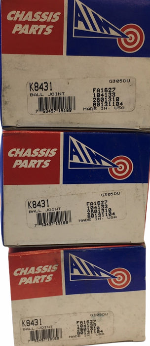 Chassis Parts Suspension Ball Joint [Lot of 3] K8431 NOS