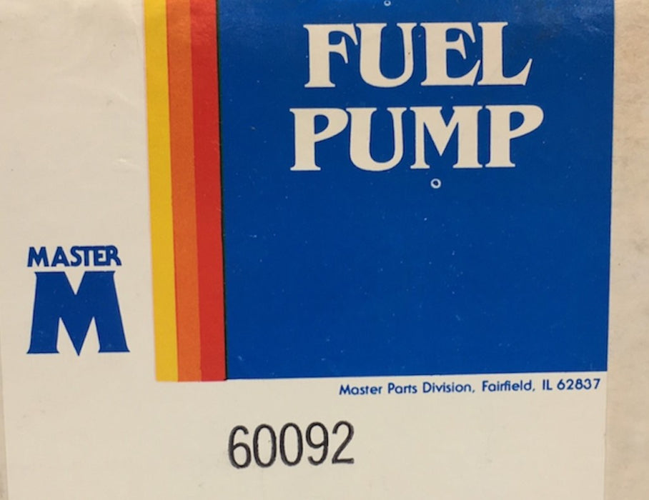 Master Fuel Pump Assembly 60092 NOS