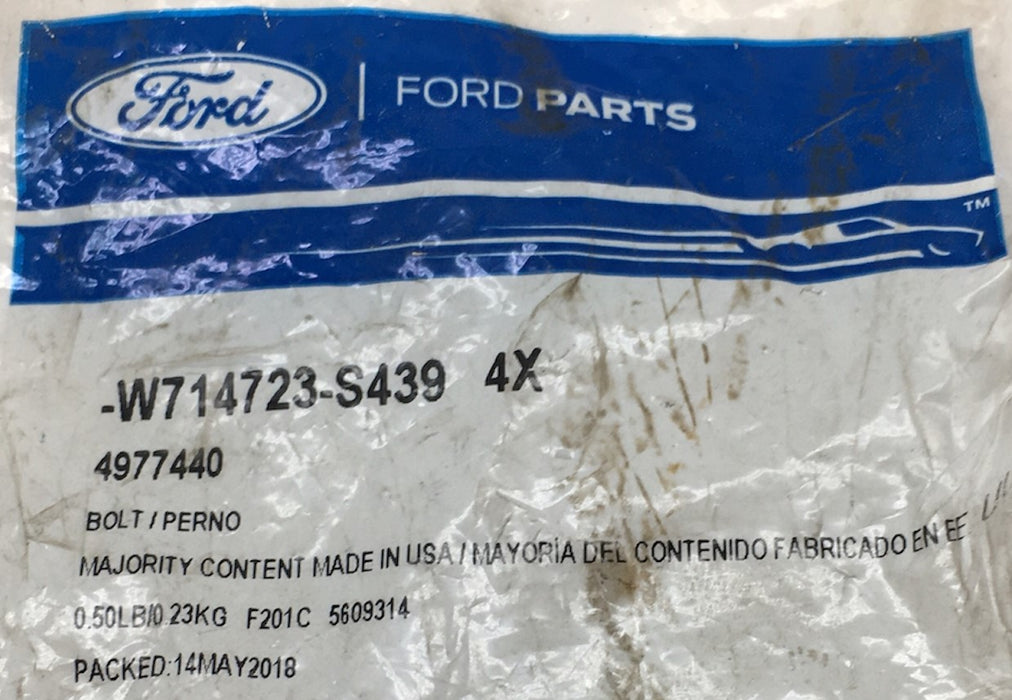 Ford Bracket Bolt W714723-S439 [Lot of 3] NOS