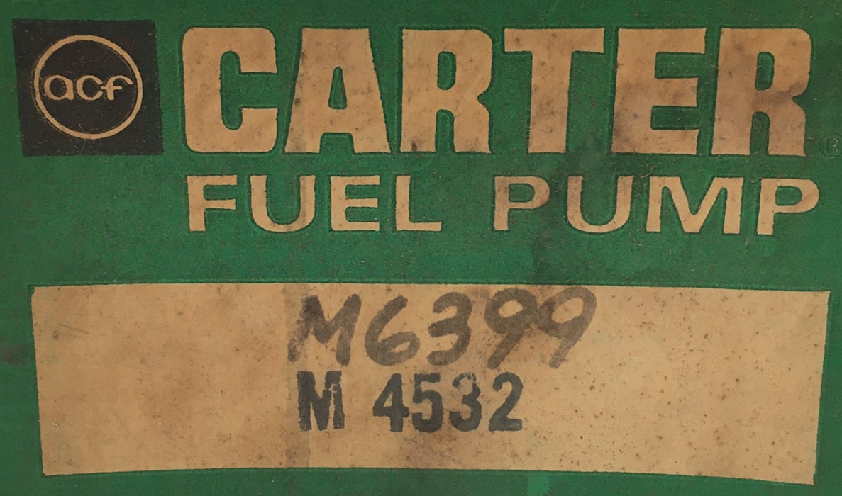 Carter Fuel Pump Assembly M4532 NOS