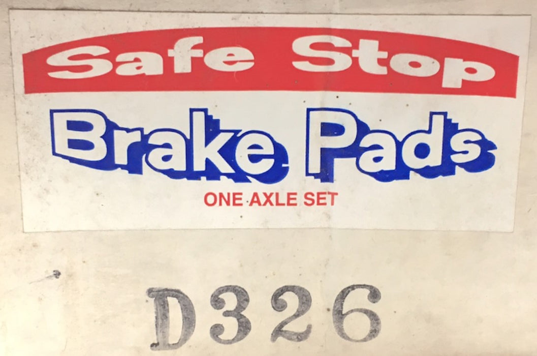 Safe Stop Brake Pads D326 NOS