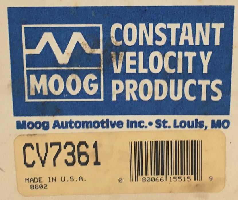 Moog CV Joint Boot Kit CV7361 NOS