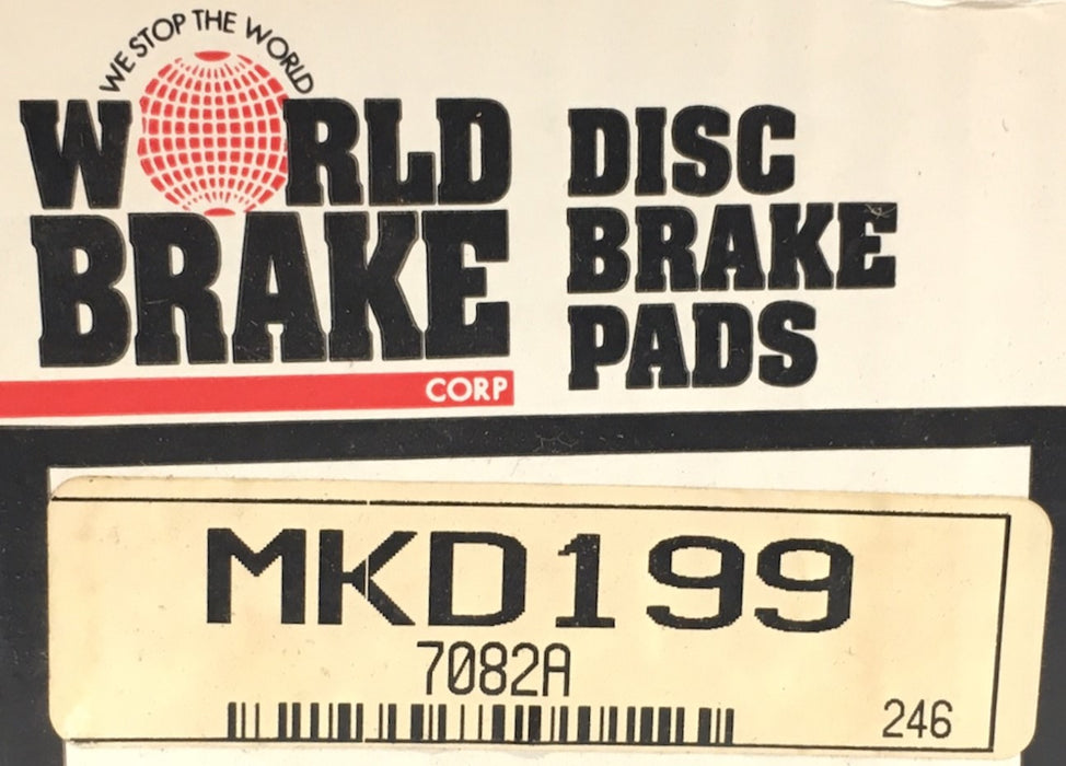 World Brake Disc Brake Pads MKD199 NOS